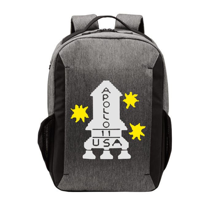Retro Apollo 11 Spaceship Vector Backpack