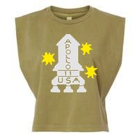 Retro Apollo 11 Spaceship Garment-Dyed Women's Muscle Tee