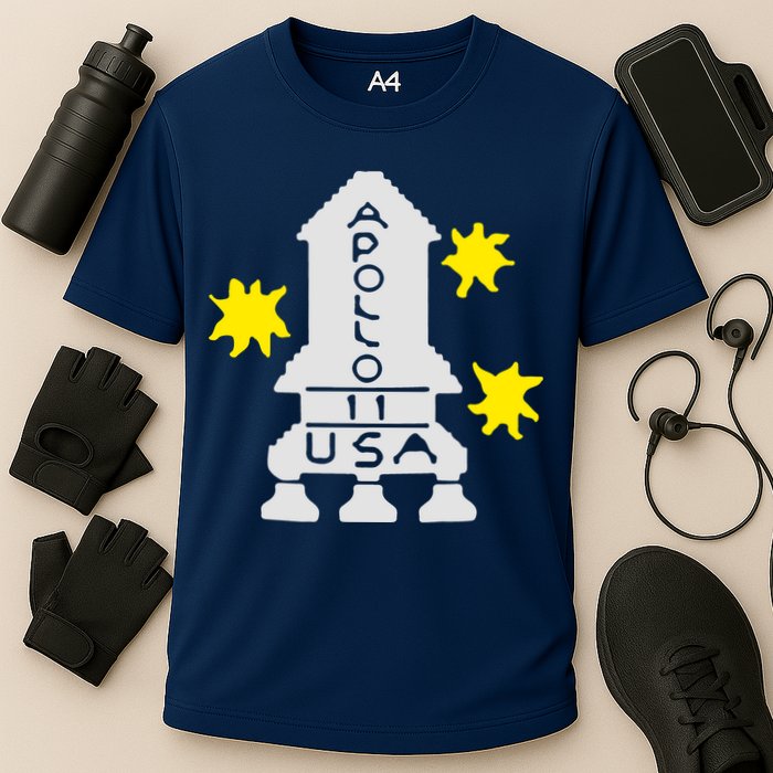 Retro Apollo 11 Spaceship Performance Shirt
