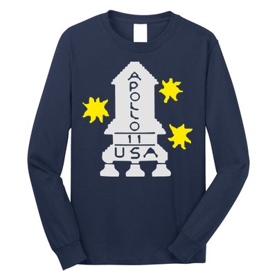 Retro Apollo 11 Spaceship Long Sleeve Shirt