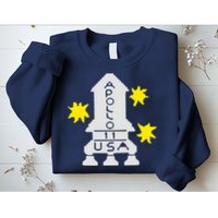 Retro Apollo 11 Spaceship Sweatshirt