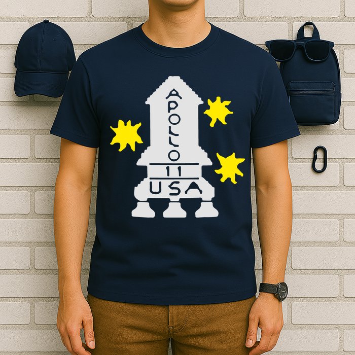 Retro Apollo 11 Spaceship T-Shirt
