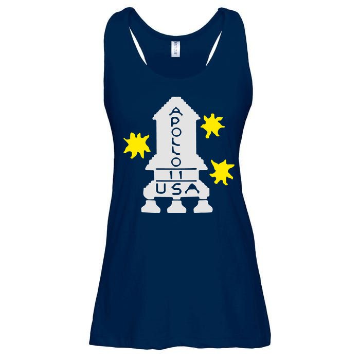 Retro Apollo 11 Spaceship Ladies Essential Flowy Tank