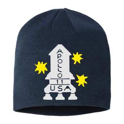 Retro Apollo 11 Spaceship Sustainable Beanie