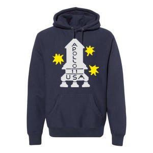 Retro Apollo 11 Spaceship Premium Hoodie