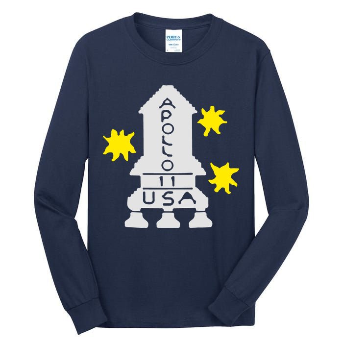 Retro Apollo 11 Spaceship Tall Long Sleeve T-Shirt