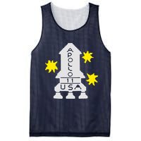 Retro Apollo 11 Spaceship Mesh Reversible Basketball Jersey Tank