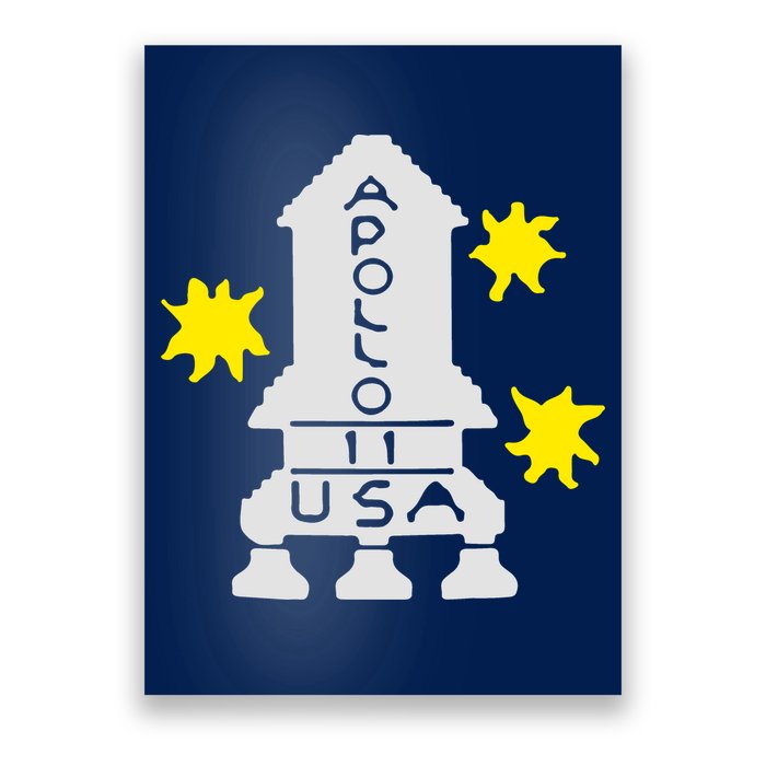 Retro Apollo 11 Spaceship Poster