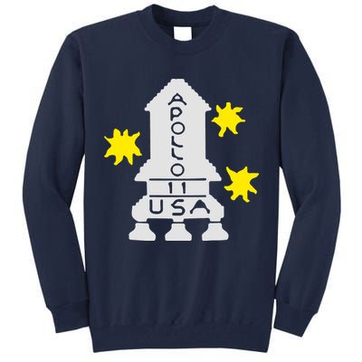 Retro Apollo 11 Spaceship Tall Sweatshirt