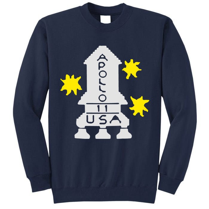 Retro Apollo 11 Spaceship Tall Sweatshirt