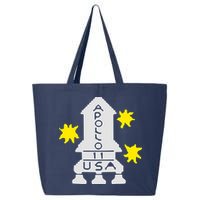 Retro Apollo 11 Spaceship 25L Jumbo Tote