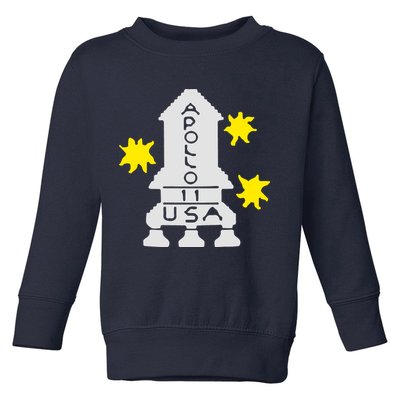 Retro Apollo 11 Spaceship Toddler Sweatshirt
