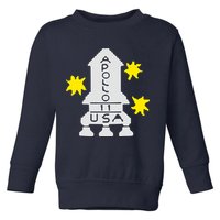 Retro Apollo 11 Spaceship Toddler Sweatshirt