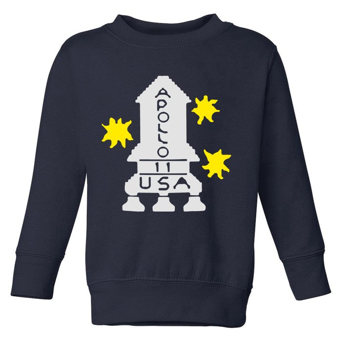 Retro Apollo 11 Spaceship Toddler Sweatshirt