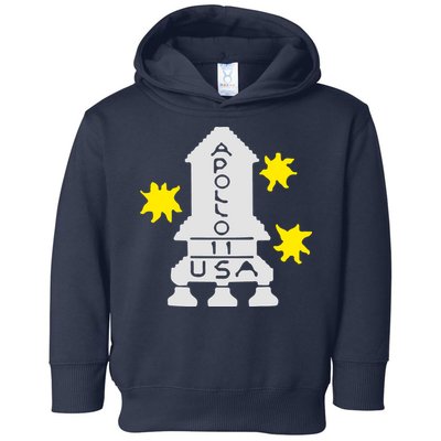 Retro Apollo 11 Spaceship Toddler Hoodie