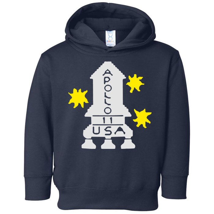 Retro Apollo 11 Spaceship Toddler Hoodie