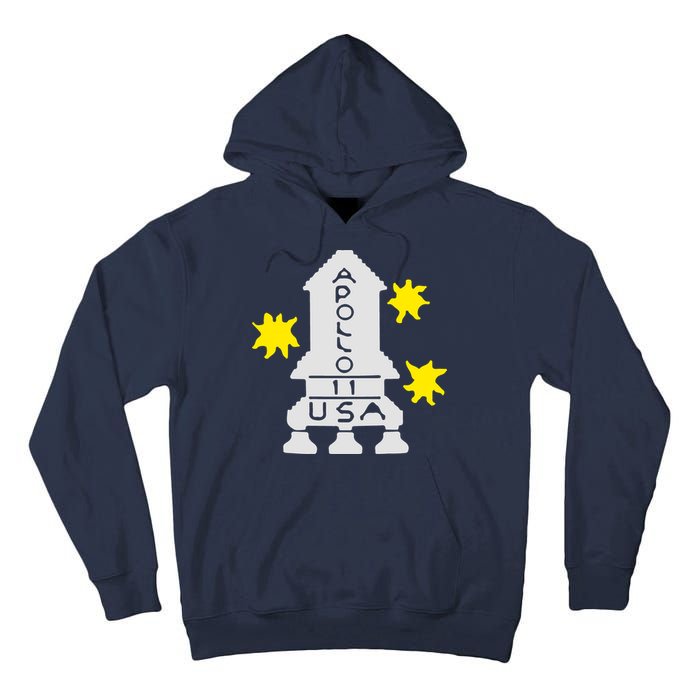 Retro Apollo 11 Spaceship Tall Hoodie