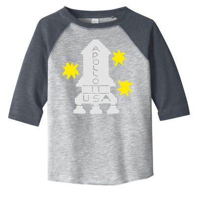 Retro Apollo 11 Spaceship Toddler Fine Jersey T-Shirt