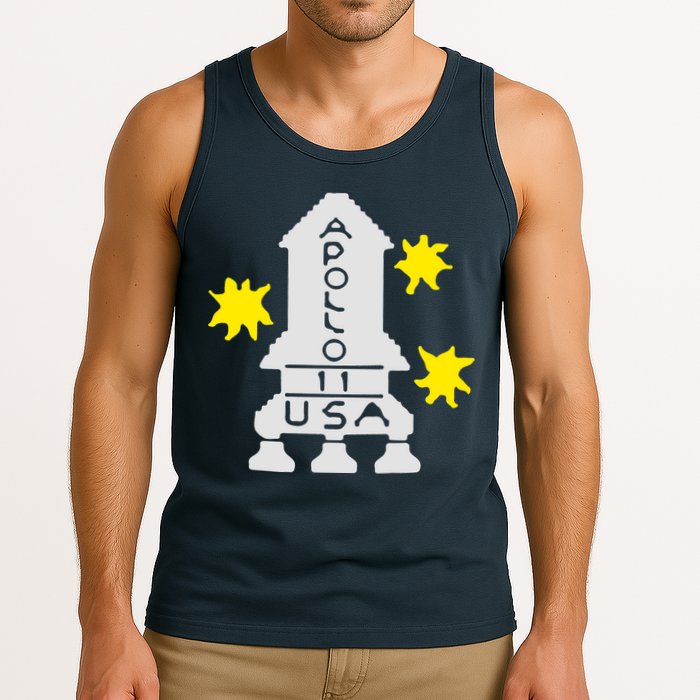 Retro Apollo 11 Spaceship Tank Top