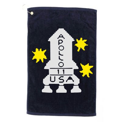 Retro Apollo 11 Spaceship Golf Towel