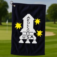Retro Apollo 11 Spaceship Golf Towel