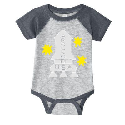Retro Apollo 11 Spaceship Infant Baby Jersey Bodysuit