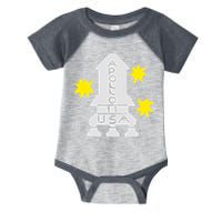 Retro Apollo 11 Spaceship Infant Baby Jersey Bodysuit