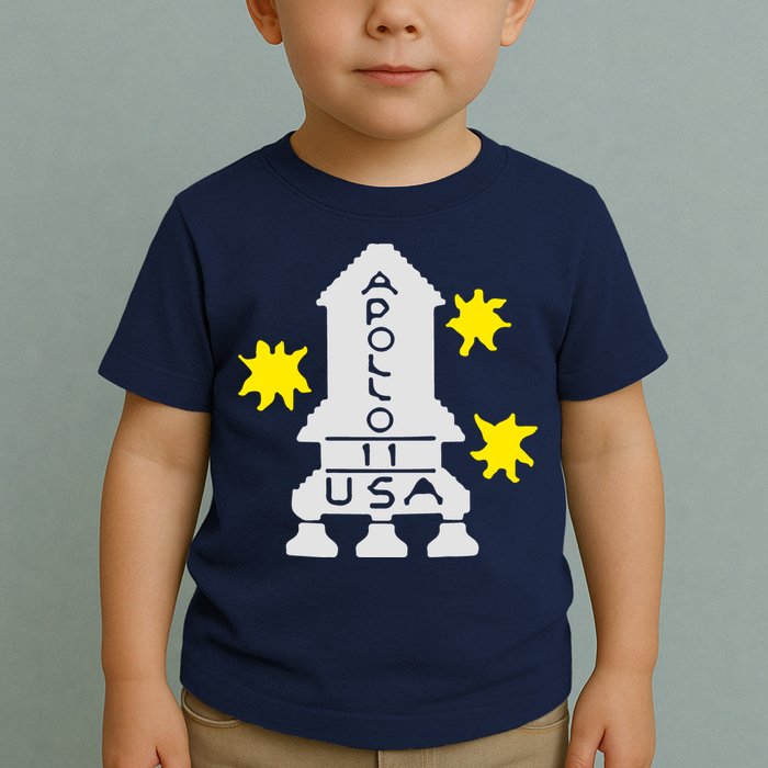 Retro Apollo 11 Spaceship Toddler T-Shirt