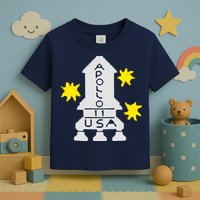 Retro Apollo 11 Spaceship Toddler T-Shirt