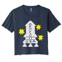 Retro Apollo 11 Spaceship Crop Top