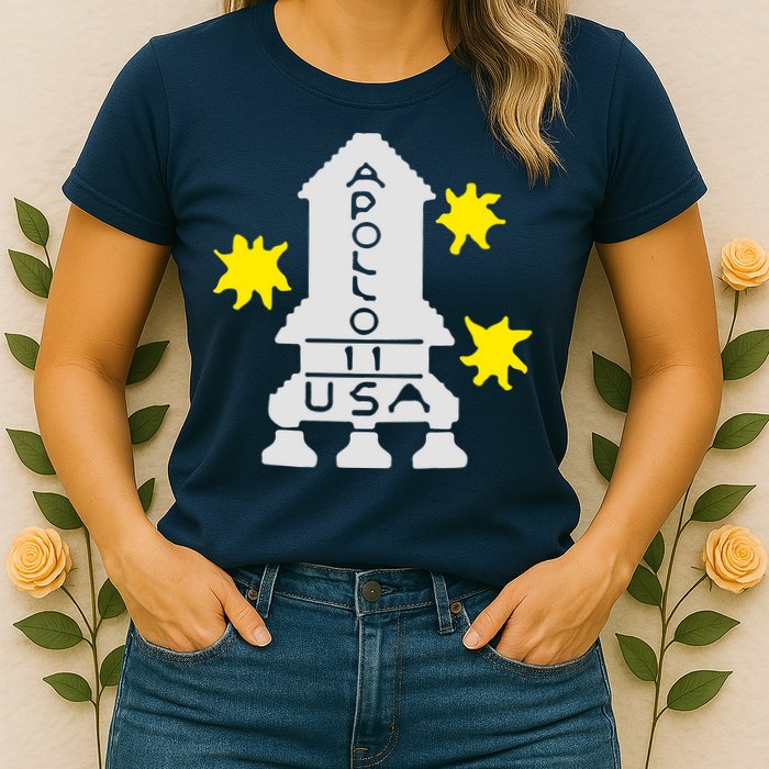 Retro Apollo 11 Spaceship Womens T-Shirt