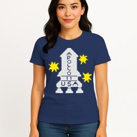 Retro Apollo 11 Spaceship Womens T-Shirt