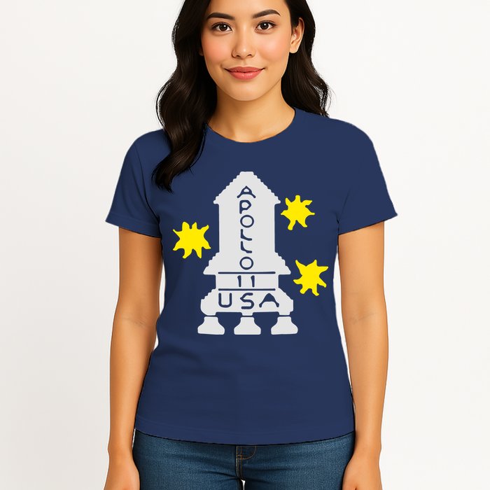 Retro Apollo 11 Spaceship Womens T-Shirt