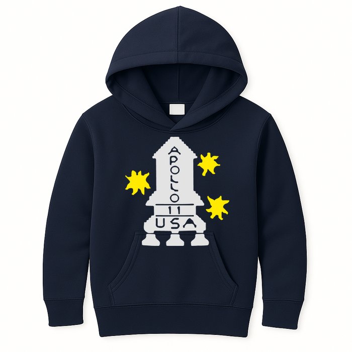 Retro Apollo 11 Spaceship Kids Hoodie