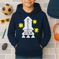 Retro Apollo 11 Spaceship Kids Hoodie