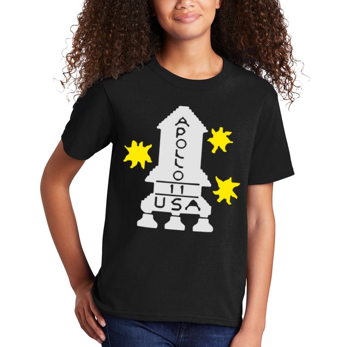 Retro Apollo 11 Spaceship Kids T-Shirt