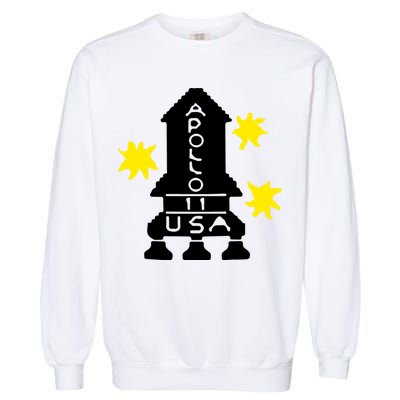 Retro Apollo 11 Spaceship Garment-Dyed Sweatshirt