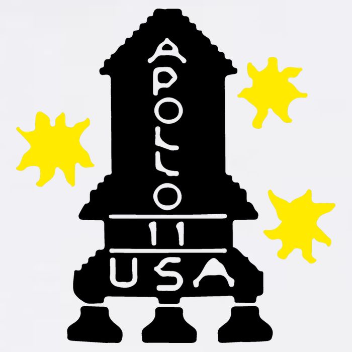 Retro Apollo 11 Spaceship Garment-Dyed Sweatshirt