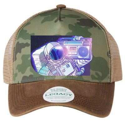 Retro Astronaut Galazy Boombox Legacy Tie Dye Trucker Hat