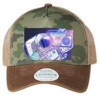 Retro Astronaut Galazy Boombox Legacy Tie Dye Trucker Hat