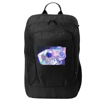 Retro Astronaut Galazy Boombox City Backpack