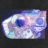 Retro Astronaut Galazy Boombox Tumbler