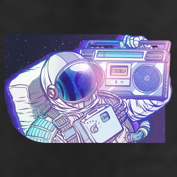 Retro Astronaut Galazy Boombox Tumbler