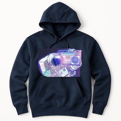 Retro Astronaut Galazy Boombox Hoodie
