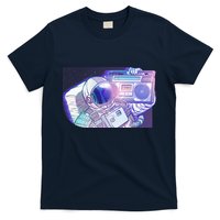 Retro Astronaut Galazy Boombox T-Shirt