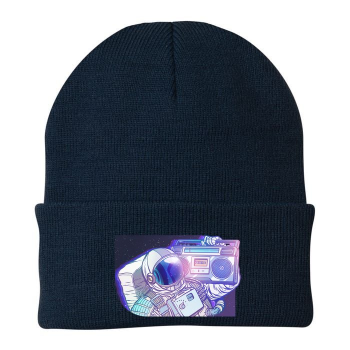 Retro Astronaut Galazy Boombox Beanie