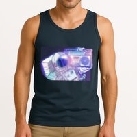 Retro Astronaut Galazy Boombox Tank Top