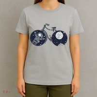 Retro Astronaut Space Bicycle T-Shirt