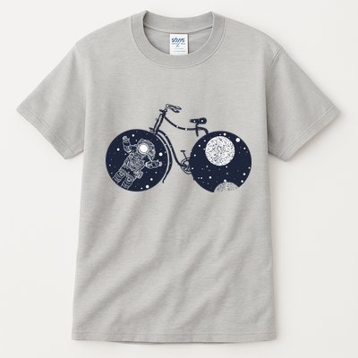 Retro Astronaut Space Bicycle Tall T-Shirt