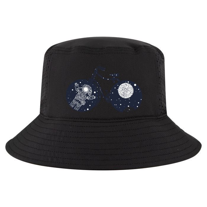 Retro Astronaut Space Bicycle Cool Comfort Performance Bucket Hat